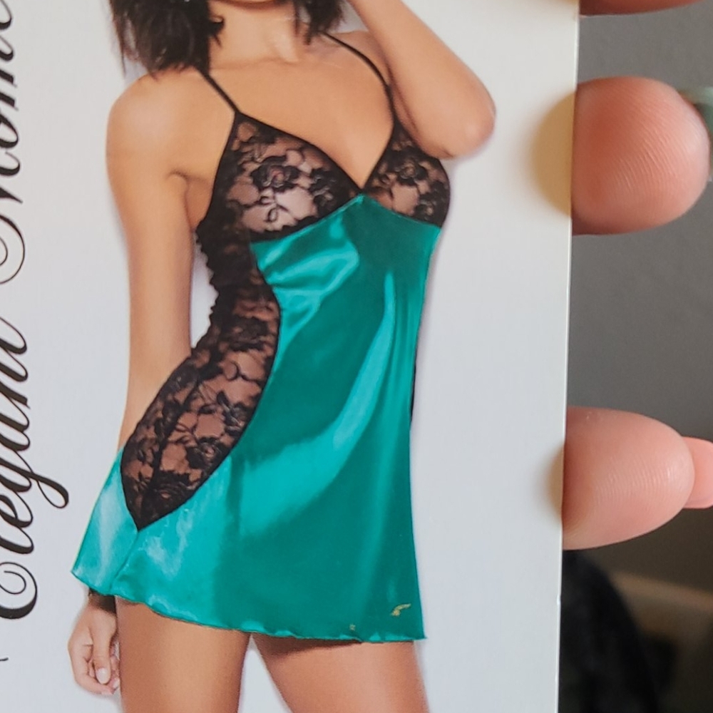 Emerald green Chemise